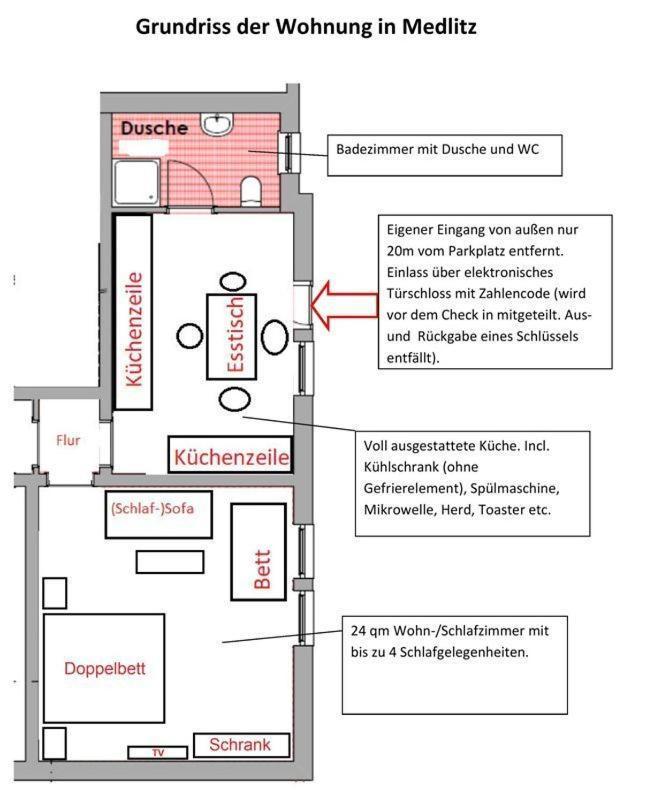 Wohnung In Medlitz Rattelsdorf Kültér fotó